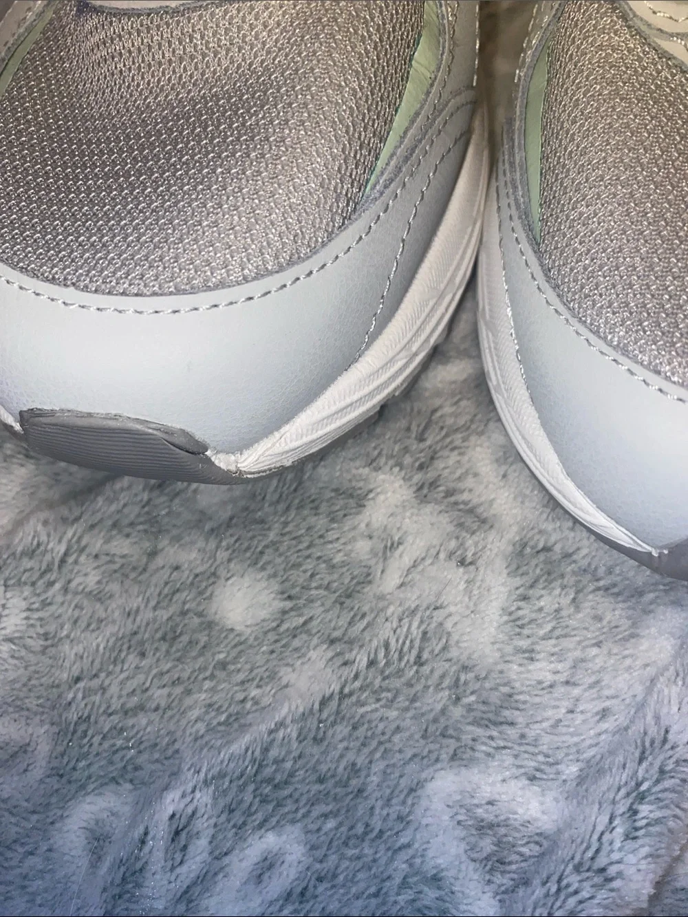 Ryka Women’s Athletic Sneakers in White with Light Blue Accents